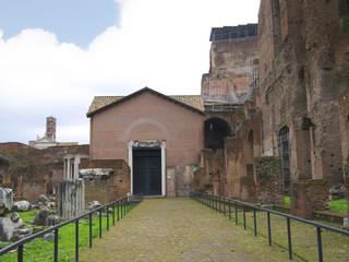 the Ancient Roman forum, Rome, Italy