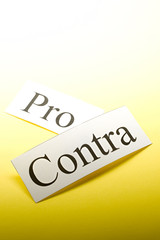 Pro Contra conception