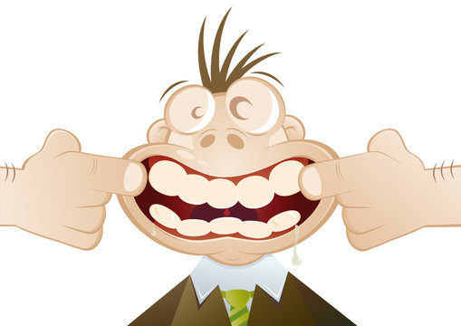 gesicht grimasse cartoon