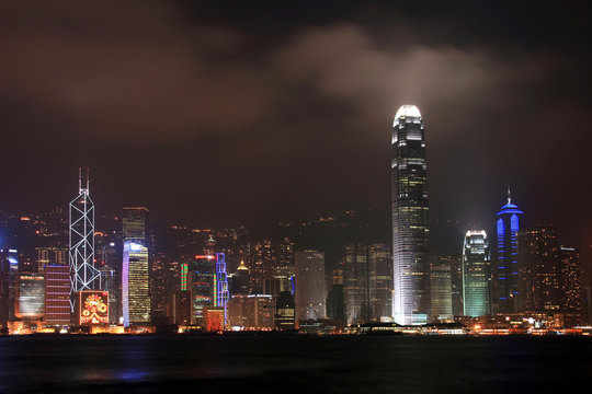 Hong Kong skyline and skyscraper
