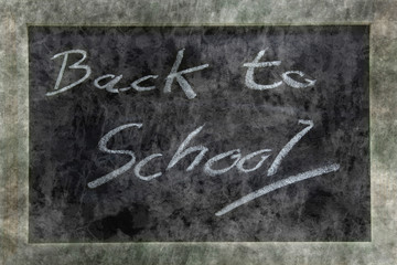 grunge blackboard Back to School