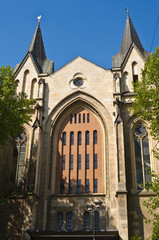 Fototapeta na wymiar Facade of the Saint Gertrud Church