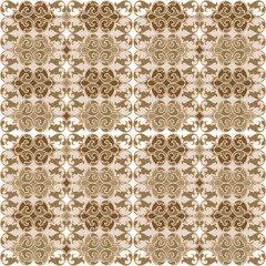 Seamless retro wallpaper, tapestry in brown tones
