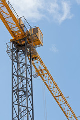 Tower crane silhouette