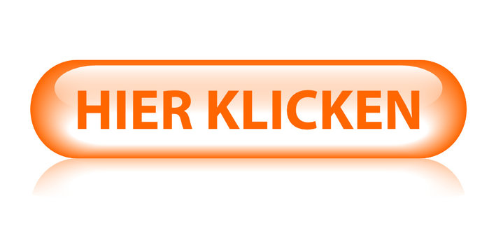 "HIER KLICKEN“ Knopf (clicken sie web internet button orange)