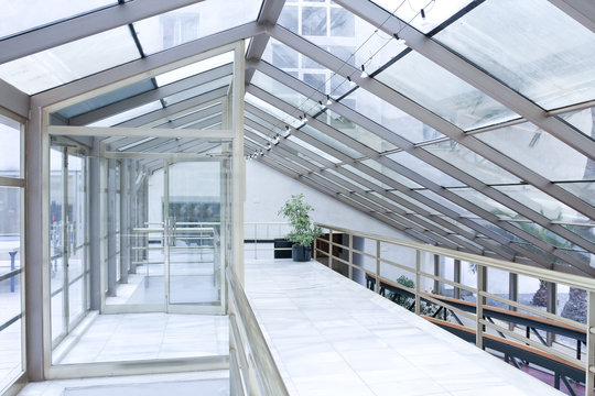 vanishing transparent hallway