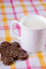 Milk and  gingerbreads