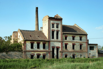 abandoned industrial building
