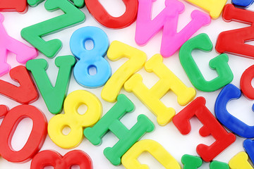 Fototapeta premium Close-up of letters