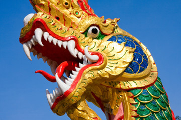 Dragon statue at a temple in Hua Hin, Thailand