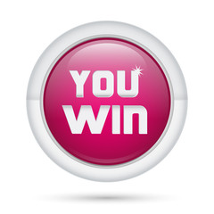 bottone 3D_You Win Viola