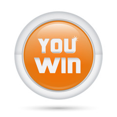 Bottone 3D_You Win Arancio