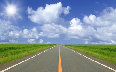 straight road