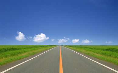 straight road