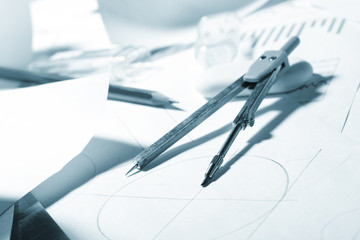 engineer's work table