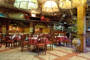 Tableaux ronds sur plexiglas Restaurant restaurant italien