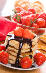 breakfast with pancakes