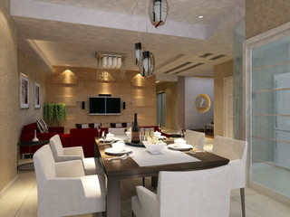 rendering living room