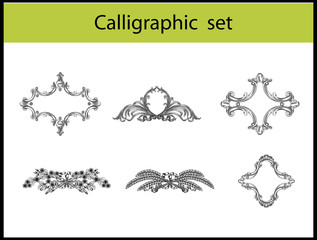 Calligraphic design elements