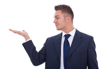 Business man presenting