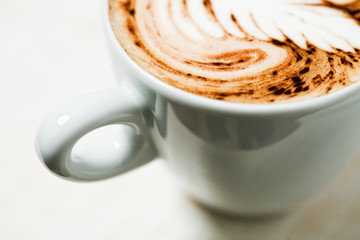Latte Art - Detail - Farnblatt