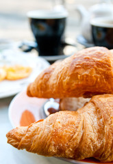 Breakfast with coffee