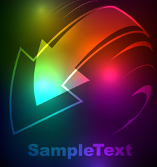 Glowing abstract background