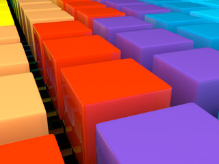 Obraz premium Close up of a rainbow
