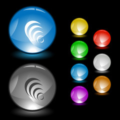 Obraz premium Pyramid. Vector interface element.