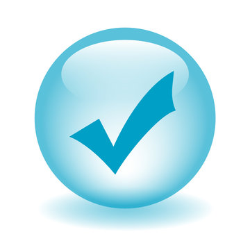 Confirm Button PNG Transparent, Blue Button Confirmed Button