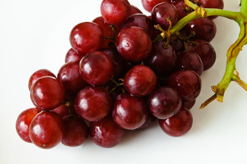 Bunch of red grapes