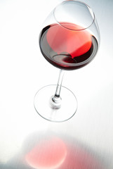 Wineglass with reflection