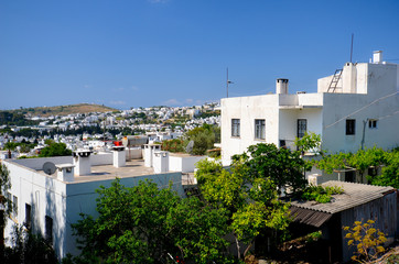Fototapeta premium Les maisons blanches de Bodrum
