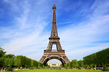 Foto op Plexiglas Eiffeltoren, symbool van Parijs © wajan