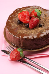 Homemade chocolate cake