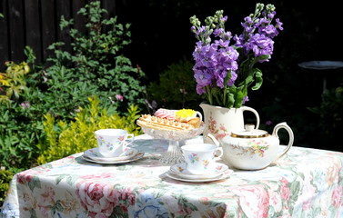 tea in the garden