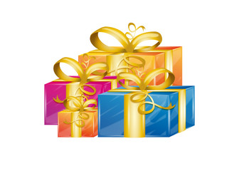 vecteur, cadeaux