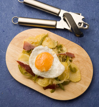 huevo con patata panadera