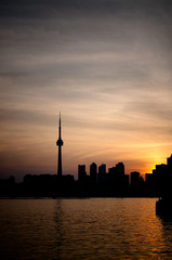 Toronto Harbor at Sunset