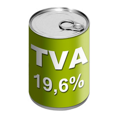 Boite de conserve - TVA 19,6% - Vert