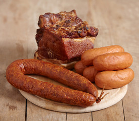 meat and sausages