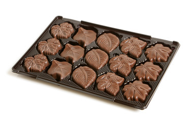 Chocolate sweets in a box