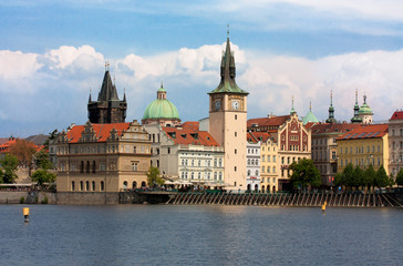 Obraz premium View of the historic architecture of Prague, Czech Republic