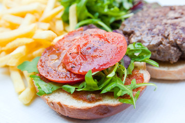 American cheese burger
