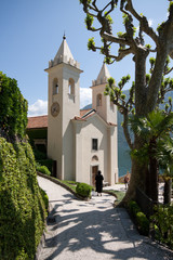 chiesa nella villa del Balbianello - Lenno (Como) - obrazy, fototapety, plakaty