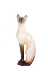 Wax Siamese Cat Candle