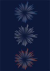 Artifice bleu-blanc-rouge