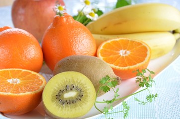 fruits with herbs
