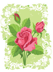 roses card