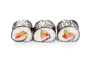 Sushi rolls.